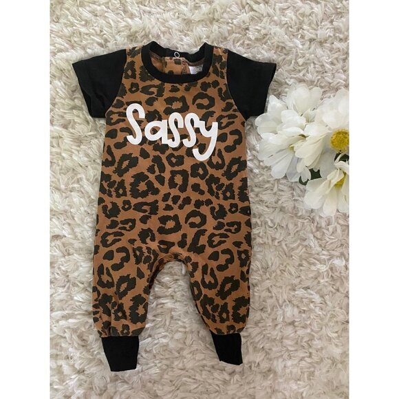 SASSY💁🏼‍♀️💁🏿‍♀️ Leopard Print Jumpsuit One Piece - Picture 1 of 1